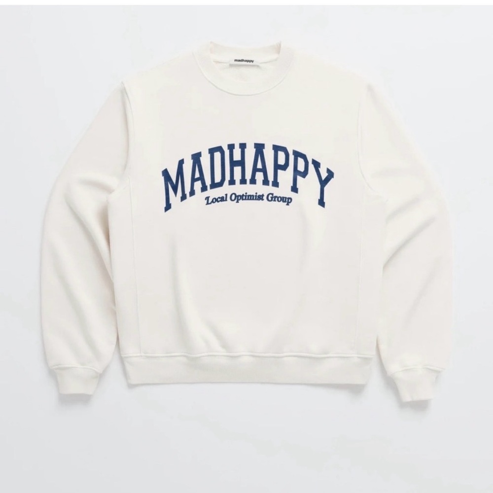 Madhappy White Crewneck Sweatshirt